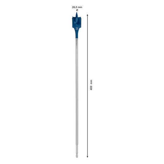 Broca Chata Self Cut Speed 26X400Mm 1/4"  Bosch - 2608900351