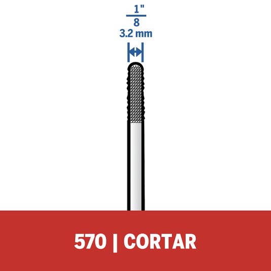 Broca Pra Remoção De Rejuntes 3,2Mm 1/8 Dremel- 570 - 2615057000