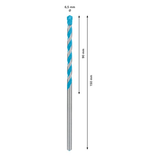 Broca Cyl9 Multiconstruction 6.5X90X150Mm Bosch - 2608900616
