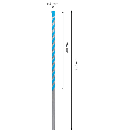 Broca Cyl9 Multiconstruction 65X250Mm Bosch- 2608901482
