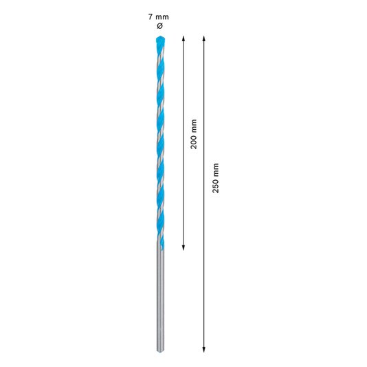 Broca Cyl9 Multiconstruction 7X200X250Mm Bosch - 2608901483