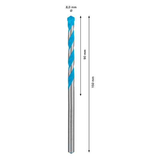 Broca Cyl9 Multiconstruction 8X90X150Mm Bosch - 2608900622