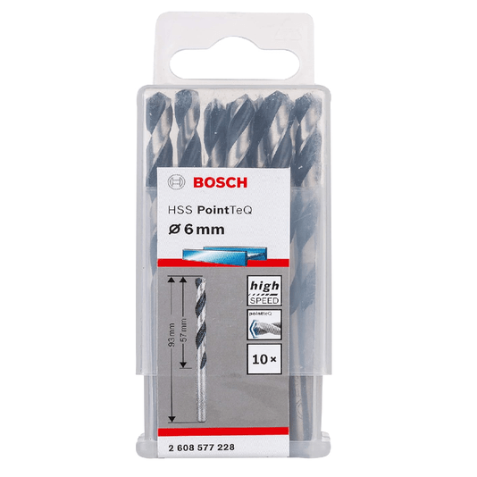 Broca Hss Pointteq 6.0Mm 10 Peças Bosch - 2608577228