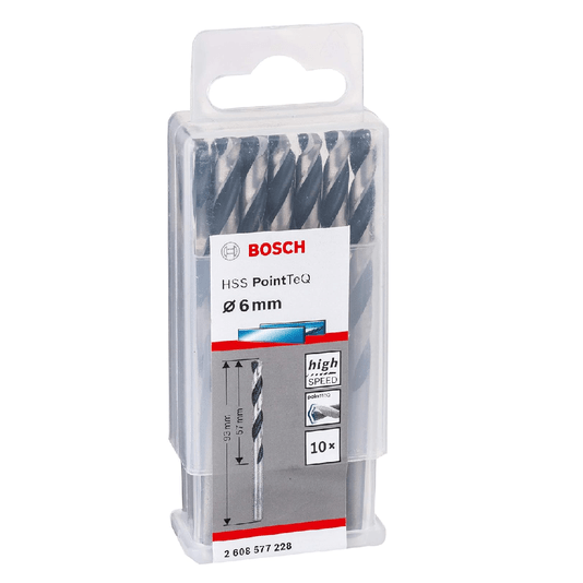 Broca Hss Pointteq 6.0Mm 10 Peças Bosch - 2608577228