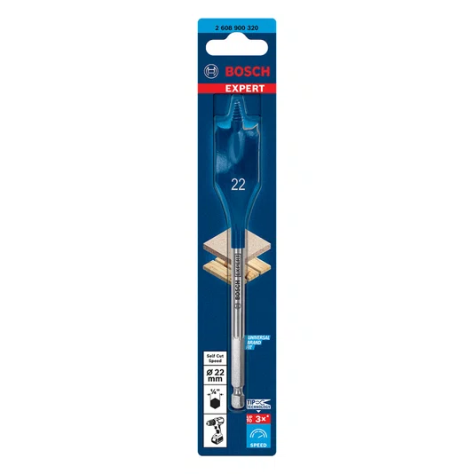 Bosch Broca Chata 22Mm Para Madeira Self Cut Speed Expert - 2608900320