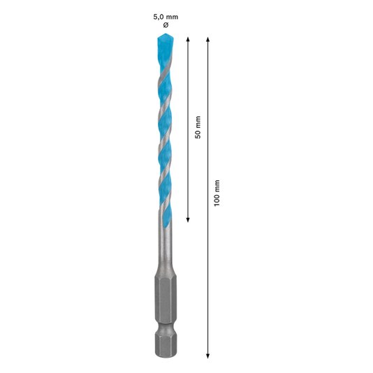 Broca Multi Construction Hex9 5X50X100Mm 2608900571 - Bosch