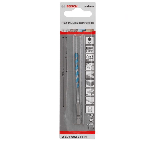 Broca Multiuso 4Mm Bosch - 2608900570