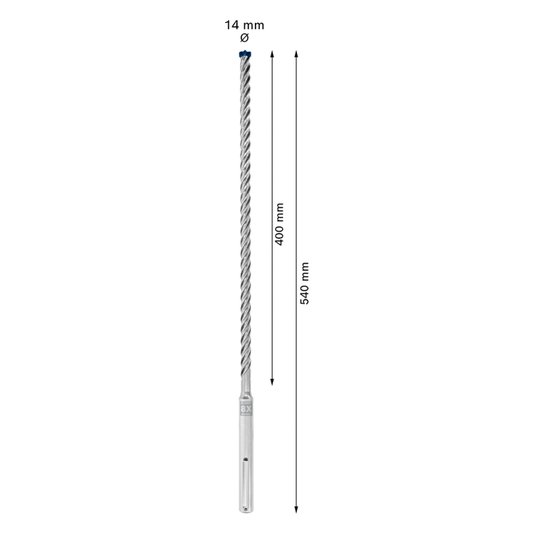 Broca Para Martelo Sdsmax8X 14X400X540Mm Bosch - 2608900208