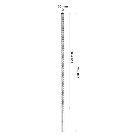 Broca Para Martelo Sdsmax8X 20 X 600 X 720 Bosch - 2608578628