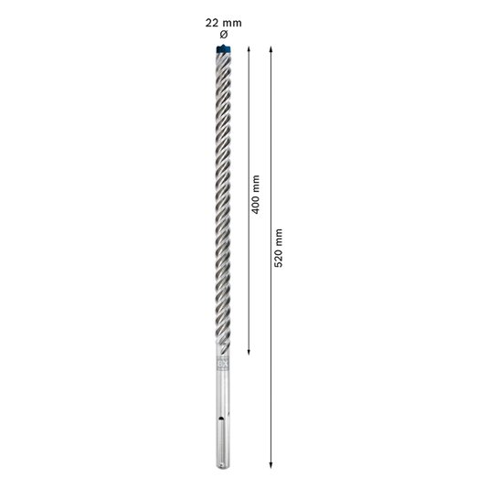 Broca Para Martelo Sdsmax8X 22X400X520Mm Bosch -2608900234