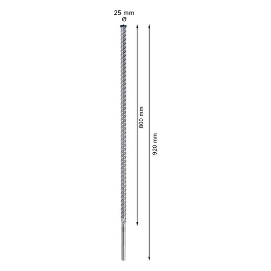 Broca Para Martelo Sdsmax8X 25X800X920 2608900243