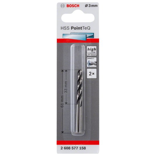 Broca Para Metal Bosch Aço Rápido Hss-Pointteq 6,0Mm Bosch - 2608577167