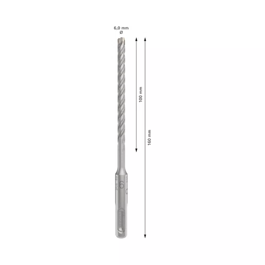 Broca Sds Plus5X 6X100X160Mm Bosch - 2608706876