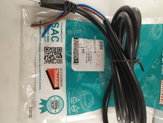 Cabo Elet. 2X1.5X2M P/1100/9207Sb-Homol. - 693932-4 - Makita