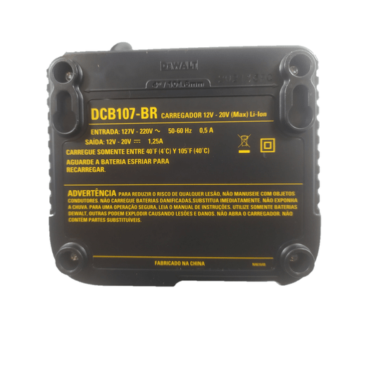 Carregador 12-20V 1.25A Bivolt  Dcb107-Br - N462057 - Dewalt