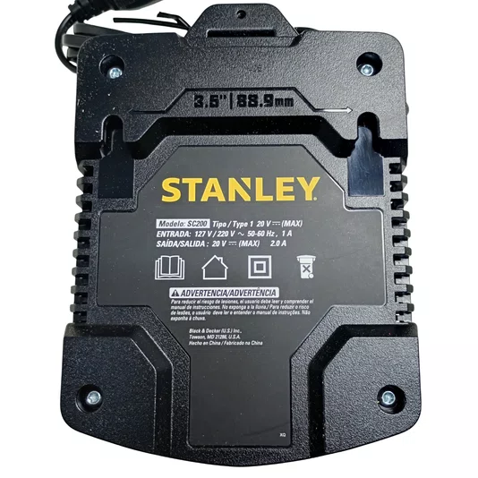 Carregador 2Ah 20V 127V Stanley - Sc200-Br