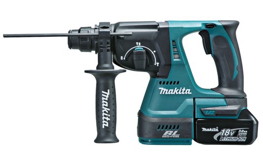 Combo Kit Esmerilhadeira Dga454 + Martelete Dhr242 + Maleta De Aluminio Makita - Dlx2164X