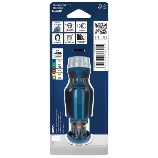 Chave Catraca Curta Bosch Com Magazine 6X 1600A039Pw