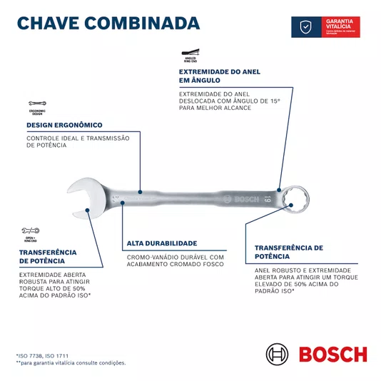 Bosch Chave Combinada 12Mm - 1600A03Aj2