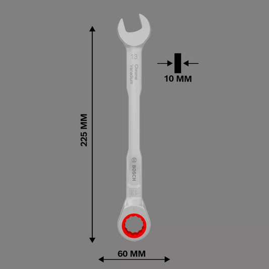 Chave Combinada Com Catraca 13 Mm 1600A03Ag9000