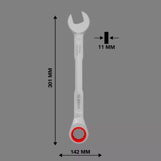 Chave Combinada Com Catraca 19 Mm 1600A03Ah3000