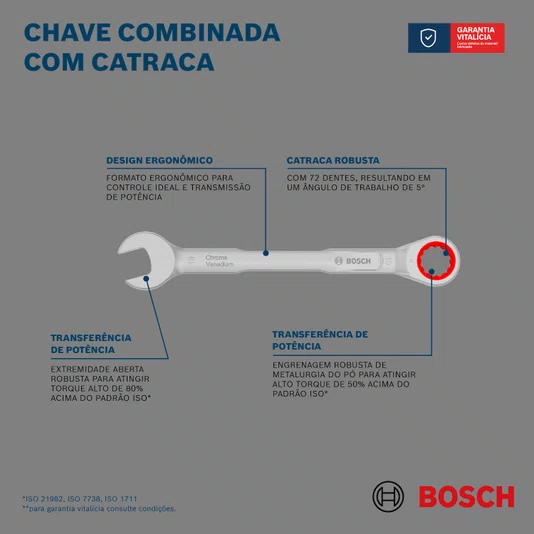 Chave Combinada Com Catraca 8 Mm 1600A03Ag6000
