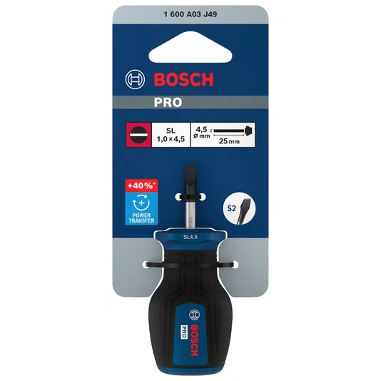 Chave Curta Bosch Pro Sl 1.0 4.5 25 Mm 1600A03J49
