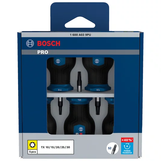 Chave Curta Bosch Pro Tx Jogo 5 Pecas 1600A039Pu
