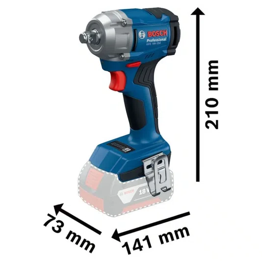 Chave De Impacto A Bateria 18V Gds 18V-350 Sb Bosch - 06019M50E5