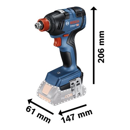 Chave De Impacto Gdx 18V200 - 06019J22E0 - Bosch