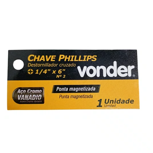 Chave Phillips (G) 1/4X6" Crv Vonder - 3072214600