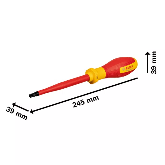Chave De Fenda Pozidriv Bosch Vde Pz 1 X 100Mm - 1600A02Nd1