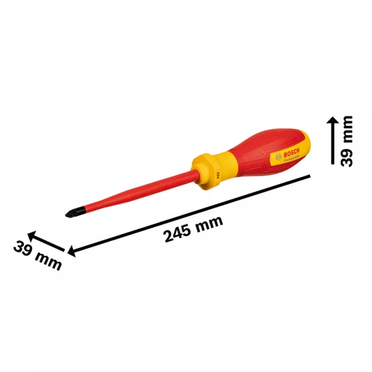 Chave De Fenda Pozidriv Bosch Vde Pz 2 X 125Mm 1600A02Nd2