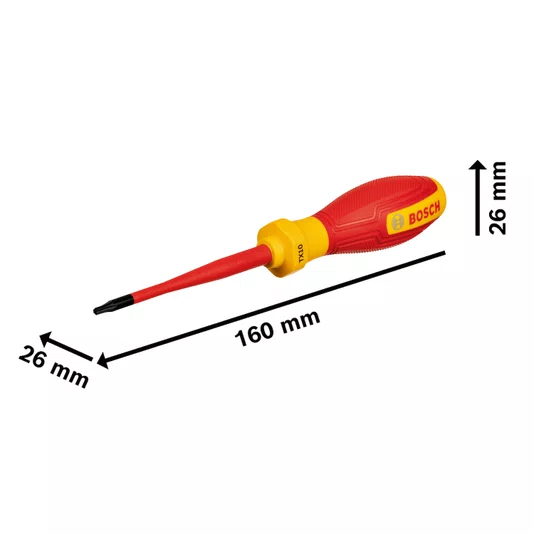 Chave De Torx Vde Tx 10X75Mm Bosch - 1600A02Nc5