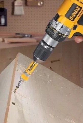 Combo com 2 unidades Kit De Furar Parafusar Escariador 8 Peças Dewalt - Dw2730