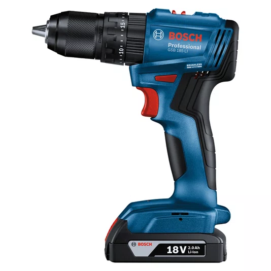 Bosch Kit Parafusadeira De Impacto Gdr 18V-215 + Parafusadeira/Furadeira De Impacto Gsb 185-Li + 2 Baterias 2Ah + Carregador Bivolt E Maleta - 06019N20E7