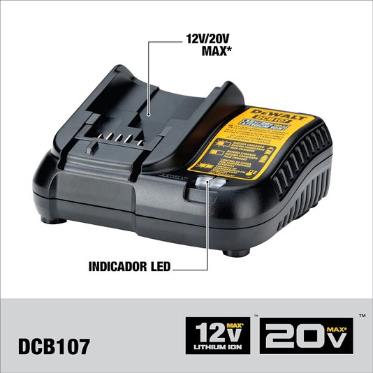 Kit Dewalt Parafusadeira/Furadeira De Impacto 3/8" 12V + Nível A Laser 30M 12V + 2 Baterias 2Ah + Carregador Bivolt E Caixa T-Stak - Dck205D2T-Br - Dewalt