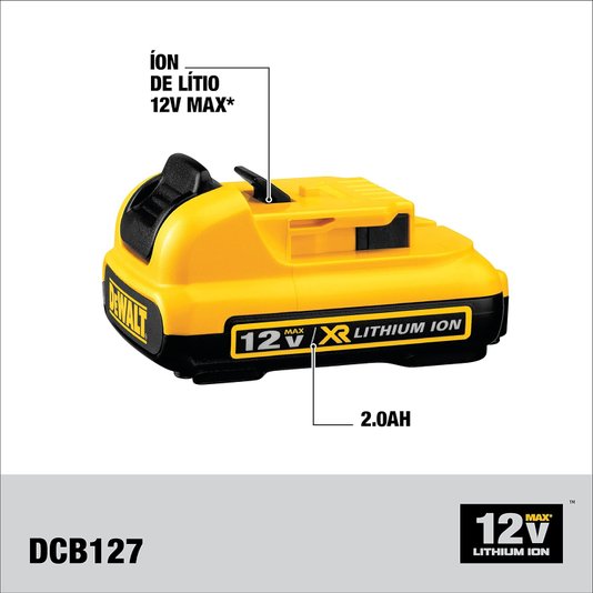Kit Dewalt Parafusadeira/Furadeira De Impacto 3/8" 12V + Nível A Laser 30M 12V + 2 Baterias 2Ah + Carregador Bivolt E Caixa T-Stak - Dck205D2T-Br - Dewalt