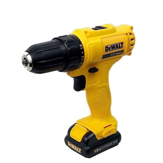 Kit Dewalt Parafusadeira/Furadeira 3/8" Dcd700 + Parafusadeira De Impacto 1/4" + 2 Baterias 1,3Ah + Carregador Bivolt E Maleta T-Stak - Dcf805 Dck201C2-Br - Dewalt
