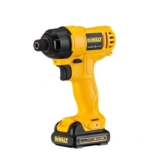 Kit Dewalt Parafusadeira/Furadeira 3/8" Dcd700 + Parafusadeira De Impacto 1/4" + 2 Baterias 1,3Ah + Carregador Bivolt E Maleta T-Stak - Dcf805 Dck201C2-Br - Dewalt