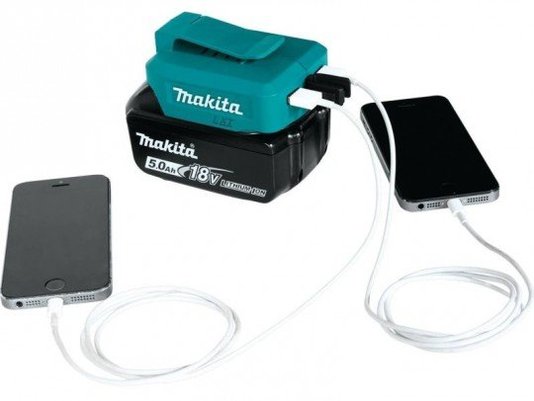 Combo Tico-Tico a Bateria 18v Makita + Parafusadeira + Adaptador USB 18v a Bateria Makita