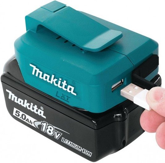 Combo Tico-Tico a Bateria 18v Makita + Parafusadeira + Adaptador USB 18v a Bateria Makita