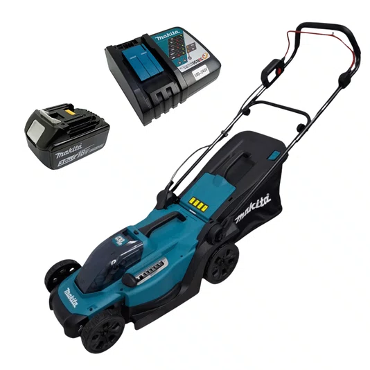 Makita Cortador De Grama 330Mm 18V 450W Dlm330Z +  Bateria 3Ah Bl1830B + Carregador Bivolt Dc18Rc - Dlm330Z-Promo