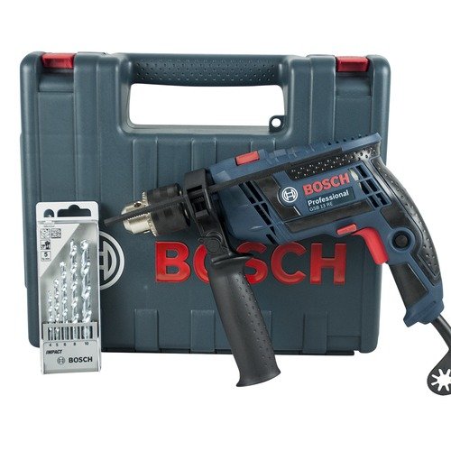 Furadeira De Impacto Gsb 13 Re + Kit 5 Brocas Bosch - 060123D5E2