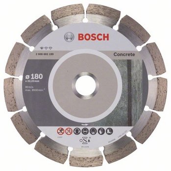 Disco Diamantado Prof Concrete 180X22,23Mm Bosch - 2608602199