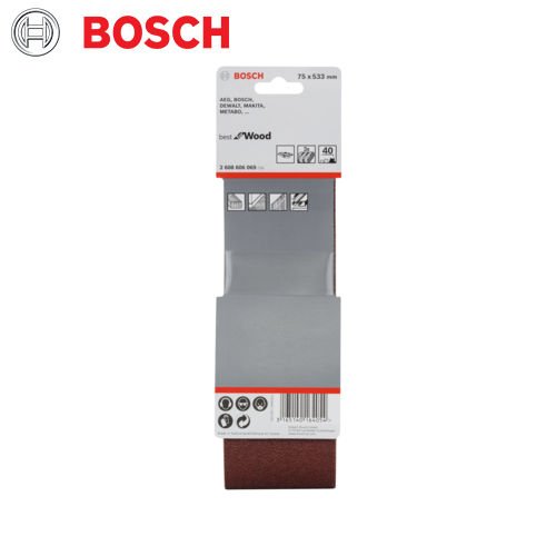 Cinta De Lixa Grana 40 Com 3 Un. Bosch - 2608606069