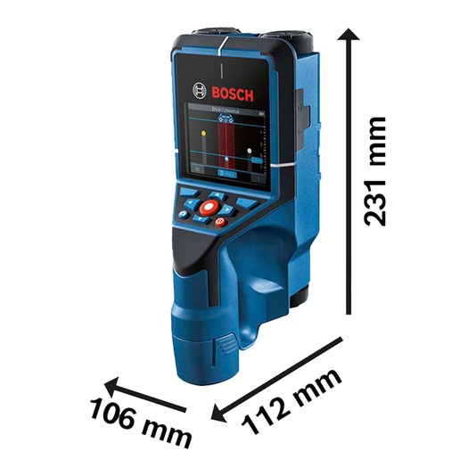 Detector E Scanner De Parede D-Tect 200 C Bosch - 06010816G