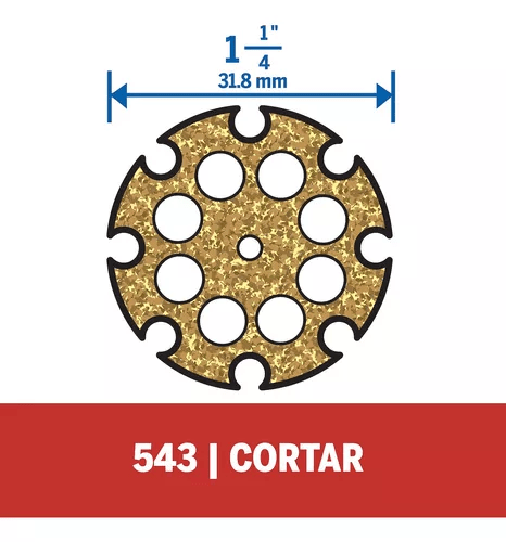 Disco De Carboneto Tungstenio Para Cortar Dremel - 543 - 26150543Aa