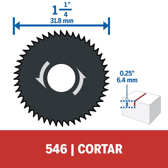 Disco De Corte Dremel Para Madeira Para Acoplamento Miniserra (546)