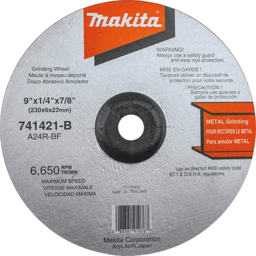 Disco De Desbaste 9" X 7/8" Gr24 741421-B - Makita